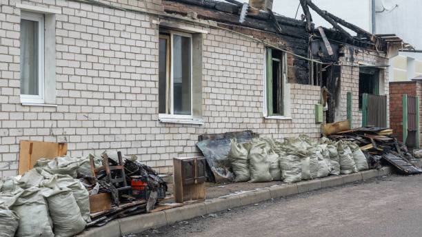 Professional Fire Damage Removal technician working in Sarasota, FL